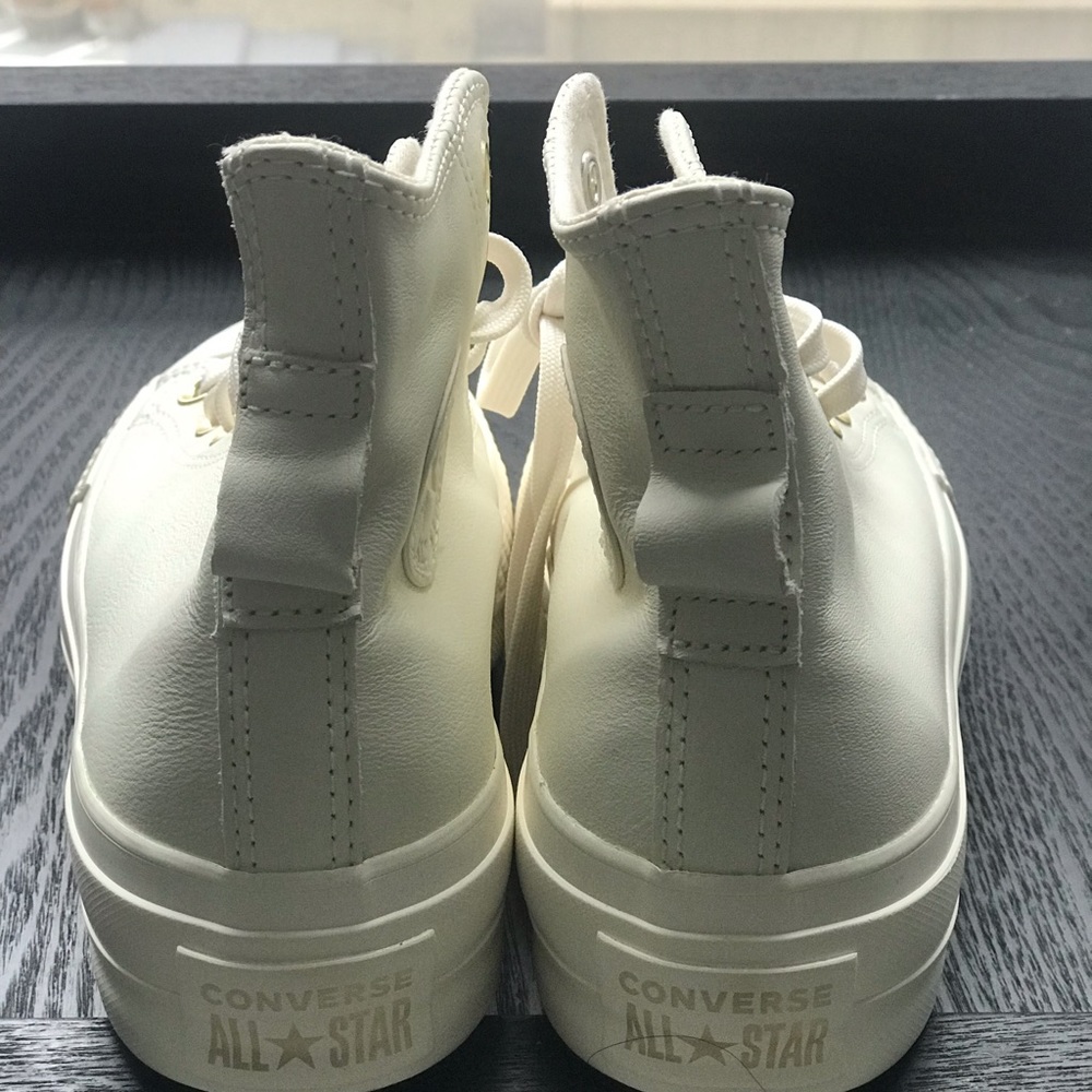 Converse Elevated Gold Platform Chuck Taylor All … - image 4